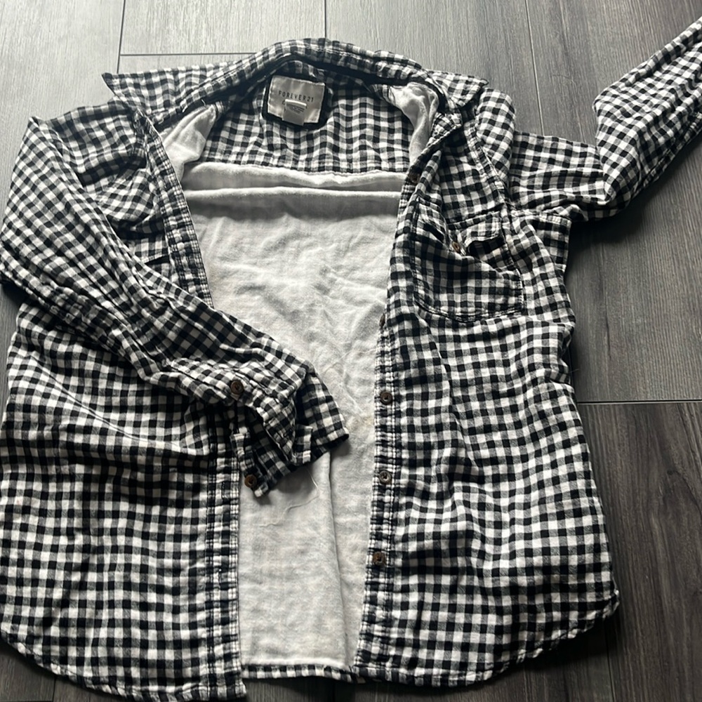 Black and white flannel